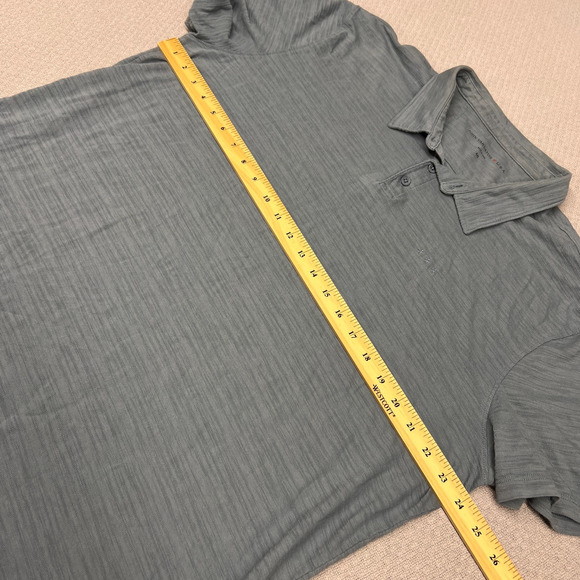 John Varvatos Polo Shirt Mens XXL Blue Cotton Classic Golf Preppy Stretch - Picture 6 of 7